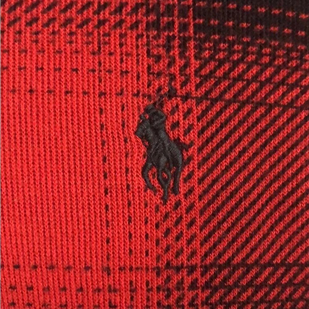 ✨Polo Ralph Lauren Red and Black Plaid Pullover